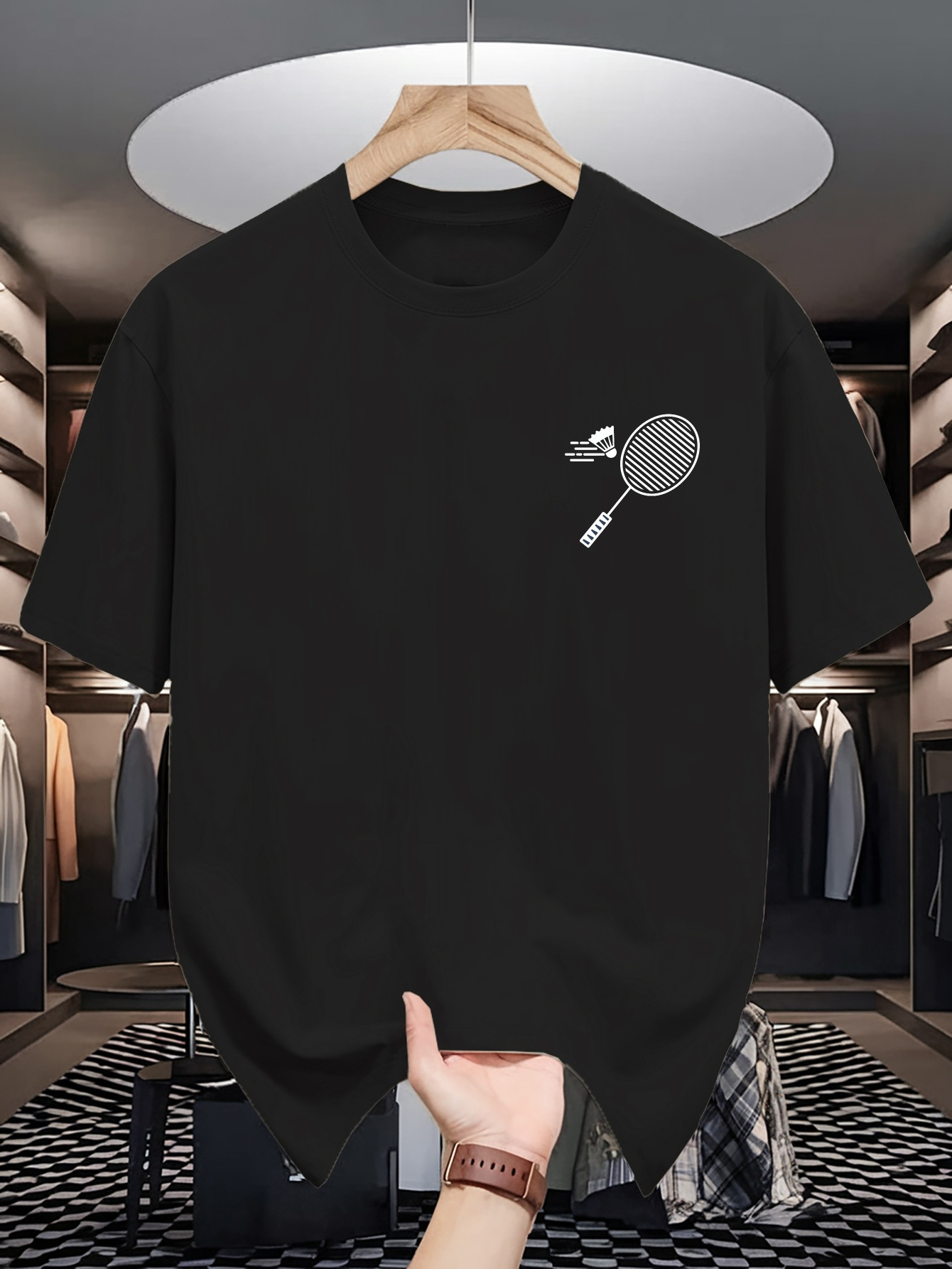 Badminton Asia - Mens Crew Neck T Shirt Minimal