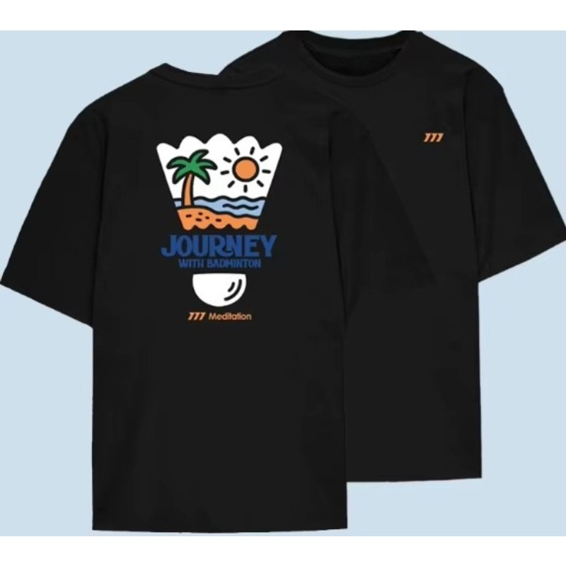 Summer Men's T-shirt Badminton - Badminton Asia ulasan dan harga