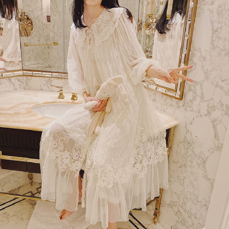 Vintage Luxury White Lace 2Pcs - Badminton Victory ulasan dan harga